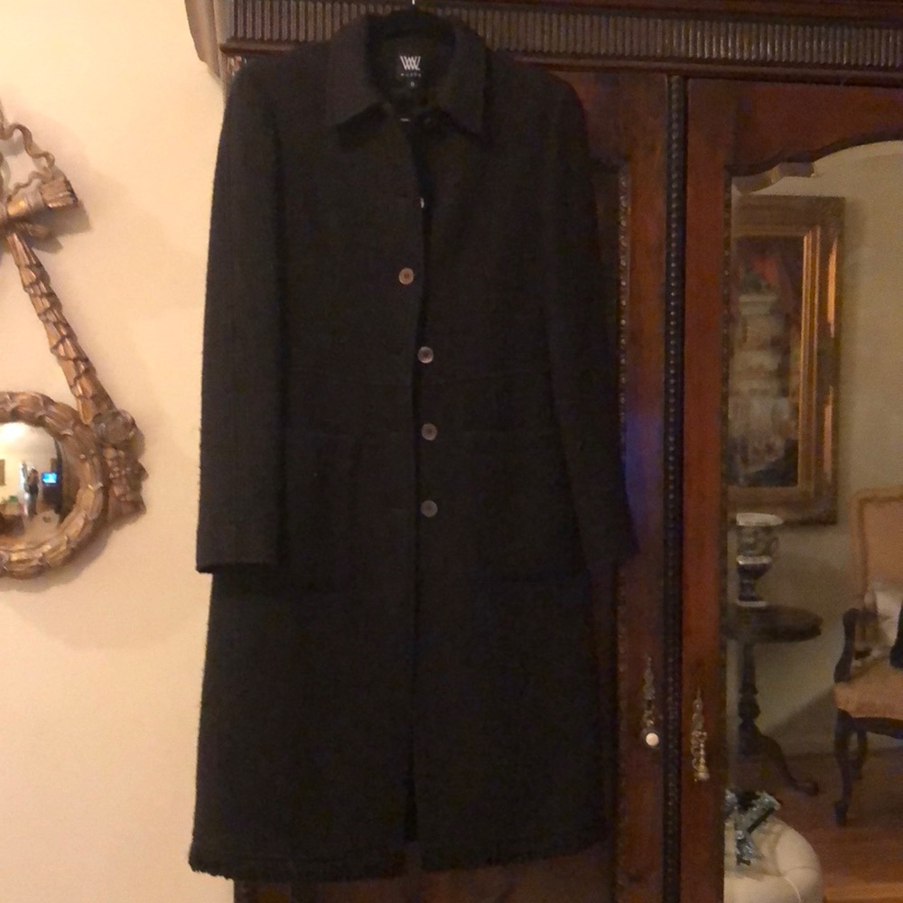 Classic dark brown Worth coat